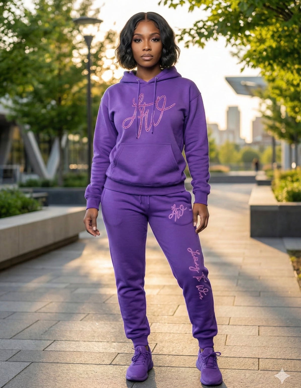 Living To Win Signature Jogger Set